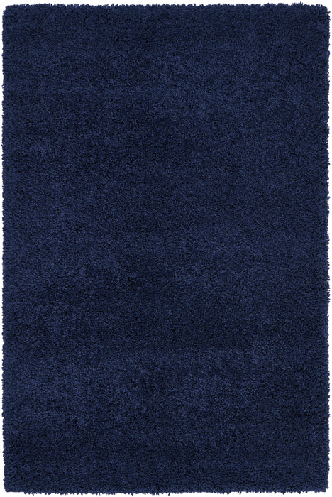 Nourison Malibu Shag MSG01 Dark Blue 4'x6'  Area Rug