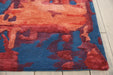 Nourison Prismatic 8'x10' Blue Flame Painterly Area Rug