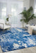 Nourison Twilight TWI24 Blue and White 6'x8' Area Rug