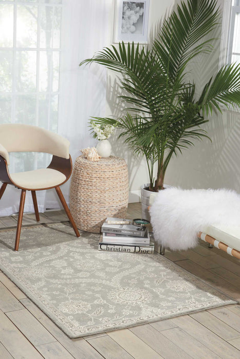 Nourison Luminance LUM04 Grey 4'x6' Area Rug