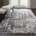 Nourison Prismatic 6'x8' Silver Grey Abstract Area Rug