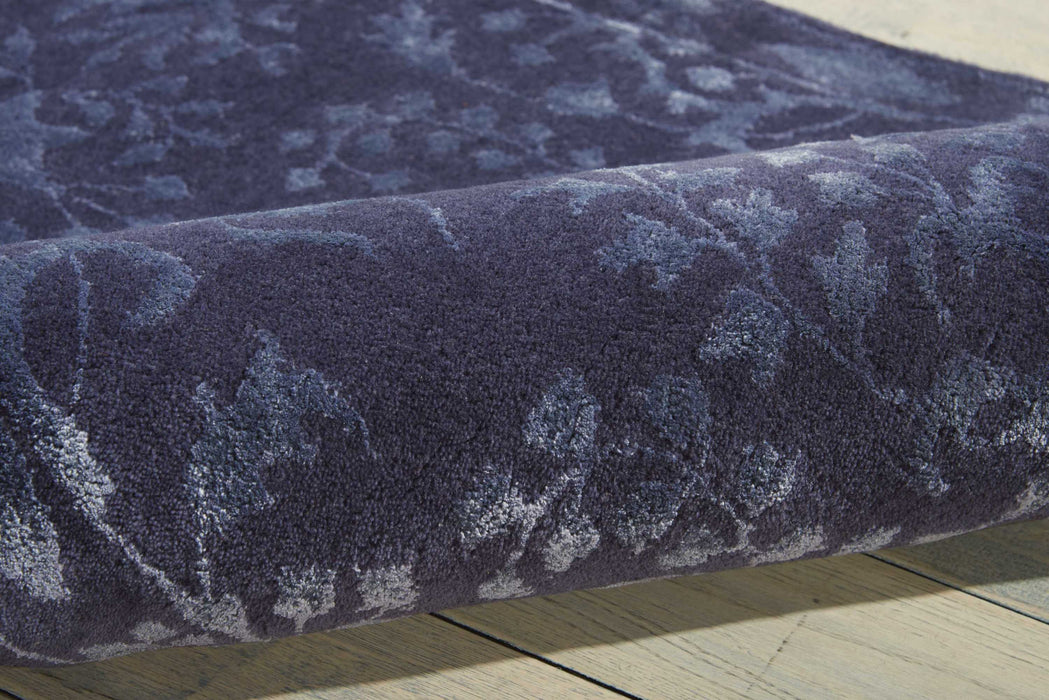 Nourison Symphony SYM11 Blue 8' Runner  Hallway Rug