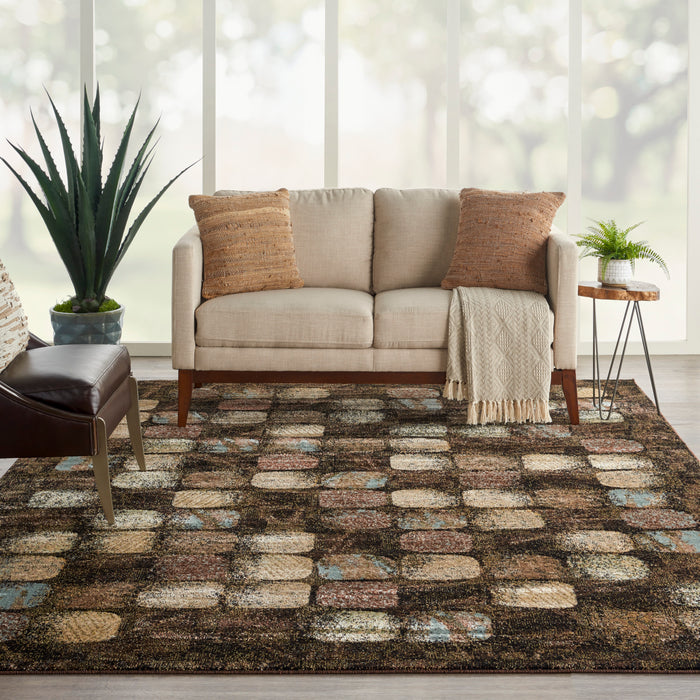 Nourison Modesto 8'x11' Charcoal   Area Rug