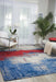 Nourison Twilight TWI19 Red and Blue 10'x14' Oversized Rug