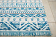 Nourison Kamala DS503 Blue and White 4'x6' Area Rug